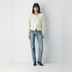 NWT - Aritzia Wilfred Essential Wool Cashmere London Cardigan Light Birch Medium